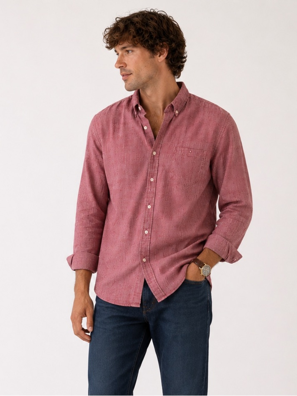 Trenery Old Money Preppy Coastal Grandfather Button Down Shirt XXL
